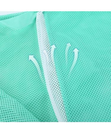 Buy Mioyoow Cat Bathing Bag - Breathable Adjustable Mesh Bag for Kittens | Perfect for Bathing Nail Cutting & Ear Cleaning | Green & White - Buy Online on SooperMarket.com
