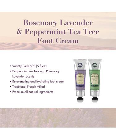 A LA MAISON Peppermint Tea Tree Foot Cream Lotion - French Natural Hand & Foot Lotion (5 oz) Rosemary Lavender, Peppermint Tea Tree - Buy Online on SooperMarket.com
