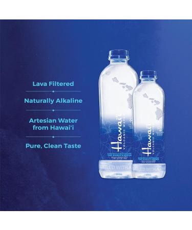 Hawaii Volcanic Water 24-Pack - Naturally Alkaline PH8+ 100% Recycled Bottle Sustainably Sourced - 500 ML (16.9 Fl Oz - Buy Online on SooperMarket.com