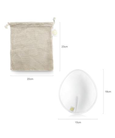 First Days Maternity Reusable Breast Pads - Extra Large Organic Cotton Washable 6-Pack for Breastfeeding - Buy Online on SooperMarket.com
