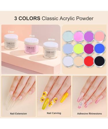 SAVILAND Acrylic Nail Kit with Nail Drill - All-In-One Professional Set for Beginners Gel Polish & UV Light - DIY Home Salon Gift - Buy Online on SooperMarket.com