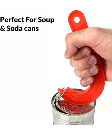 SUL Ring Pull Can Opener Designed for Weak Hands Weak Grip or Limited Dexterity Arthritis Elderly Children and Anyone with Low Strength Makes Easy Work of Opening Cans jar (Red) - Buy Online on SooperMarket.com