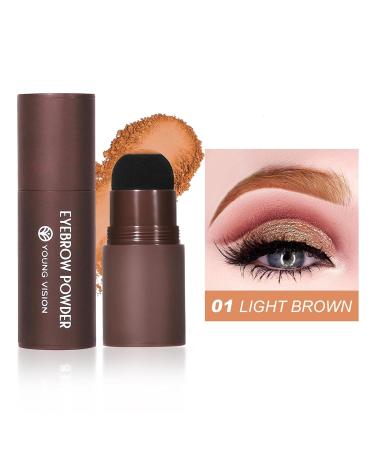 Shenrongtong Eyebrow Stamp & Shaping Kit - Waterproof Light Brown Eyebrow Template & Powder for Beginners - Buy Online on SooperMarket.com
