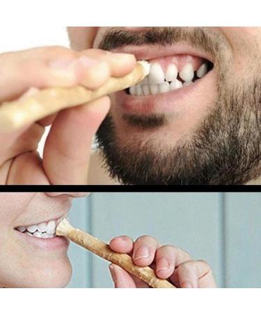 Hudhowks Mis-WAK Stick Traditional Natural Mis-WAK Toothbrush Ancient Cleaning Teeth Brushing Stick Breath Freshener Mis-WAK Stick from Middle East for Human Teeth Stain Removal & Fresher Breath - Buy Online on SooperMarket.com