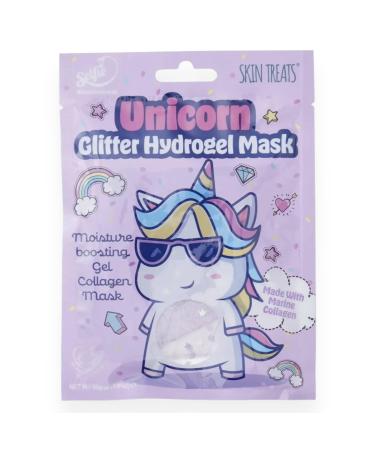Skin Treats Hydrogel Unicorn Glitter Face Mask Sheet Calming Anti-Inflammatory Detoxifying & Moisture Boosting Unicorn - Glitter