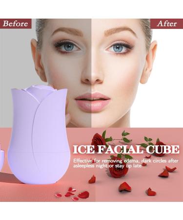 Ice Roller for Face - Beauty Ice Roller Silicone Ice Face Roller Cube Ice Roller for Face and Eye Facial Beauty Ice Roller Skin Care Tools Purple - Buy Online on SooperMarket.com