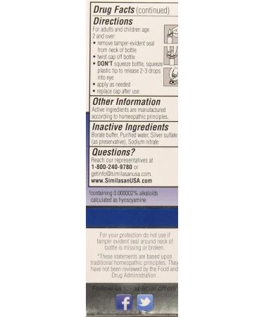 Similasan Dry Eye Relief Eye Drops 0.33 Fl Oz - Pack of 3 | Fast & Effective Relief - Buy Online on SooperMarket.com