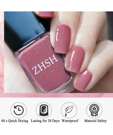 TBeautfave Glitter Nail Polish Light Pink Glitter Colour Nail Polish - No Need Cure Nail Polish Non-toxic Water Based Formula Nail Polish - Fast Dry Long Lasting Nail Varnish Nail Art 32 - Buy Online on SooperMarket.com