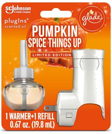 Glade PlugIns Refills Air Freshener Starter Kit - 2 Warmers & 2 Refills Pumpkin Spice & Apple of My Pie - Scented Oil for Home & Bathroom | International Shipping Available - Buy Online on SooperMarket.com