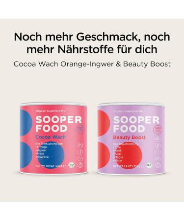 Sooper Food Cocoa Wach - Organic Vegan Chocolate Nut Powder with Turmeric & Ginger - Instant Energy Boost - 250g - Buy Online on SooperMarket.com