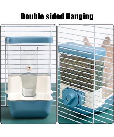 TOKAYIFE Automatic Pet Feeder 800ml Adjustable Outlet Food Dispenser Power-Free for Small Animal Cage Crate Hutch Rabbit Cat Puppy Guinea Pig Chinchilla Bird Hamster (Blue) - Buy Online on SooperMarket.com