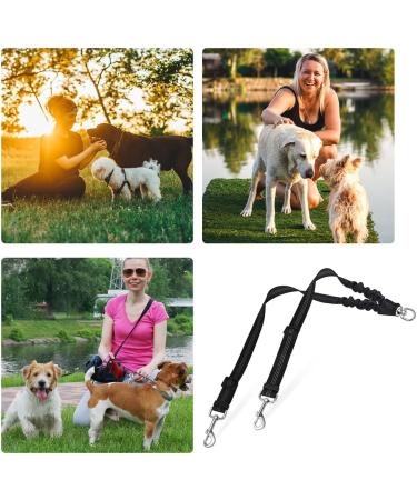 360 Rotatable Double Dog Leash for Two Dogs | Adjustable Reflective Leash for Small Medium & Large Dogs | Perfect for Walking Training & Jogging - Buy Online on SooperMarket.com