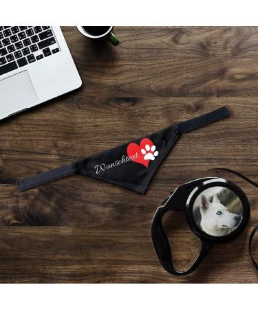 Printplanet Dog Scarf with Custom Name/Text - Pfotenherz Design - Size S - Buy Online on SooperMarket.com