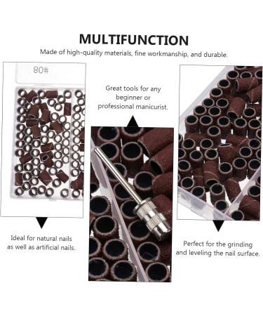 Gogogmee 1 Box Boxed Manicure Circle Portable Nail Drill Nail Sanding Ring Faux Nails Girl Manicure Sand Rings Nail Sand Circle Nail Accessories Nail Polishing Band Resin Abrasive Cloth - Buy Online on SooperMarket.com