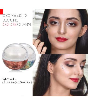 2Pcs Vegan Holographic Body Glitter Cruelty-Free Nail Hair Face & Body Glitter for Festivals & Cosplay - Buy Online on SooperMarket.com