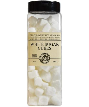 India Tree White Sugar Cube, 17.6 oz 1.1 Pound (Pack of 1)