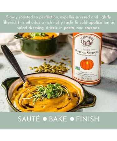 La Tourangelle Toasted Pumpkin Seed Oil - 8.45 fl oz (250 ml) | Gourmet Cooking Oil - Buy Online on SooperMarket.com