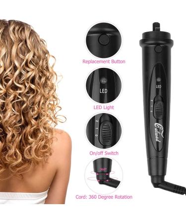 Culwad 5 in 1 Curling Wand Set - Multifunctional Ceramic Coating & Glove - 7-Part International Shipping - Buy Online on SooperMarket.com