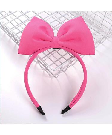 Rose Halloween Bow Headband | Big Bow Hair Hoop for Women | Fluffy Hairband for Christmas Party | Handmade Hair Accessory - Buy Online on SooperMarket.com