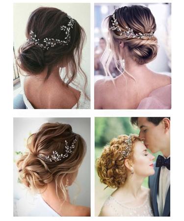 EARENT Bride Wedding Crystal Hair Vine - Bridal Rhinestone Headband for Women and Girls (Silver) - Buy Online on SooperMarket.com