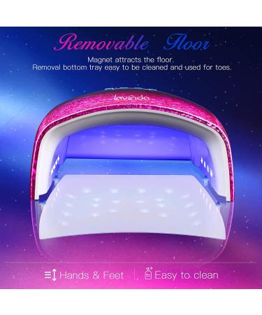 Lavinda 48W Rechargeable UV LED Nail Lamp - Cordless & Wireless Professional Nail Dryer for Acrylic Gel Nails - Multicolor - Buy Online on SooperMarket.com