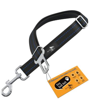 Active Pets Dog Car Harness - Dog Seatbelts for Cars, Trucks, Travel - Tether Belt for Small & Large Dogs 1 Pack Blue