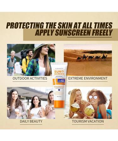 Face Sunscreen Sun Cream Spf 60 - Anti Aging Tinted Sunscreen for Face High Protection Against UVA & UVB Spf Face Moisturiser - Powerful Full Body Sun Protection Lightweight Gel Sunscreen For Face - Buy Online on SooperMarket.com