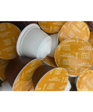 Buy 10 20 30 50 80 & 100 Compatible with Dolce Gusto Coffee Pods : Latte Machiatto - SOLD LOOSE