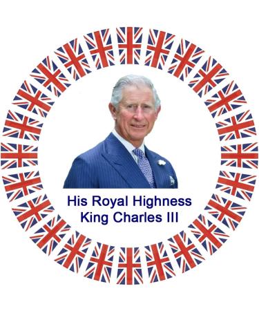 Holly Cupcakes 24 King Charles Pre Cut Cake Toppers- Made with love in the UK - Buy Online on SooperMarket.com