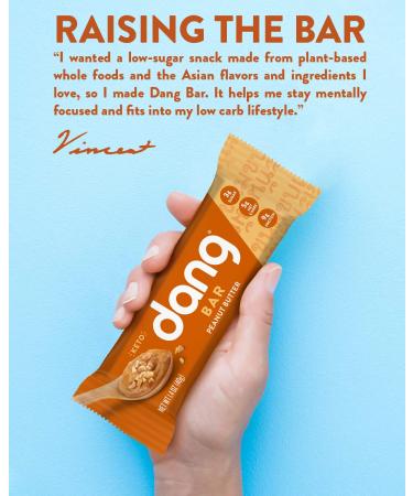 Dang Keto Bar Peanut Butter - 12 Pack (1.4 oz Each) | Low Carb Snack - Buy Online on SooperMarket.com