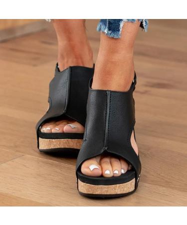 Foldap Women's Platform Wedge Sandals - Espadrille Slip-On Summer Slides | Casual Walking Shoes - Buy Online on SooperMarket.com