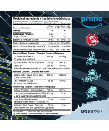 Blue Star Nutraceuticals P.P.K. Pre Workout Supplement - Energy Booster Nitric Oxide NO2 Booster Muscle Pumps & Hydration Support - Works After 1 Serving - 40 Servings (Grape) - Buy Online on SooperMarket.com