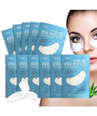 C. ARTIST 100 Pairs V-Shaped 100% Natural Eyelash Extension Under Eye Gel Pads Kit  Hydrogel Eye Patches with Collagen & Aloe Vera  Eyelash Extension Supplies Tools  Lash Extension Supplies  Lash Tech Supplies