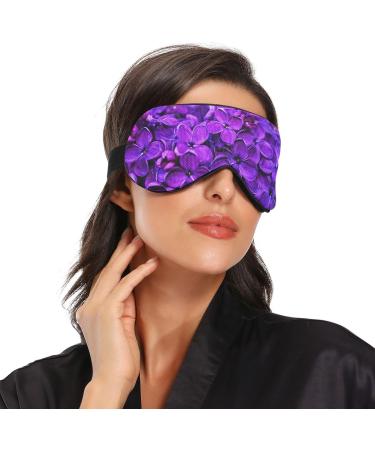 Haskirky Light Blocking Eye Mask for Adults - Adjustable & Comfortable for Travel, Yoga, Meditation - Spring Lilac Purple - Buy Online on SooperMarket.com
