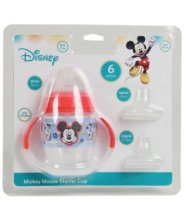 Disney Mickey Mouse 6 Piece Grow with Me Sippy Cup Set - Red - Buy Online on SooperMarket.com
