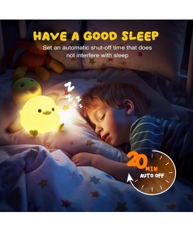 Unede LED Nachtlicht f r Kinder Dimmbares Kawaii Dodo Duck Nachttlicht aus Silikon USB Lampe f r Babyzimmer ideales Geschenk f r Kinder (Baby Benson) - Gelb - Buy Online on SooperMarket.com