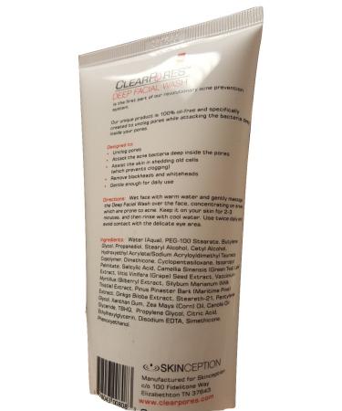 Acne Treatment Facial System - Clear Pores Deep Wash & Herbal Protection Cream for Clear Skin - Buy Online on SooperMarket.com