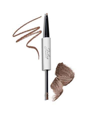 Julep Brow 101-2-in-1 Eyebrow Pencil and Tinted Brow Gel - Medium Brown - Waterproof - Thickening Silk Fibers - All Day Hold - Fill Define and Shape Brows