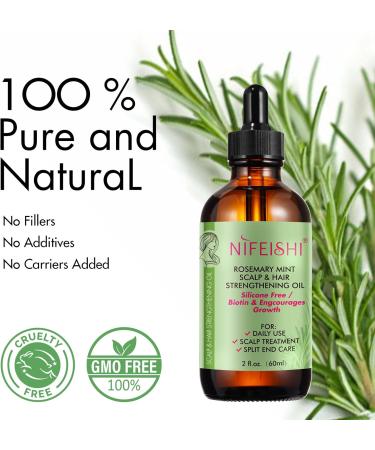 Rosemary Oil for Hair Growth Rosemary Oil for Skin Face 100% Pure Natural Improved Hair Growth Nourishes Scalp Rosemary Hair Oil For Men Women - Buy Online on SooperMarket.com