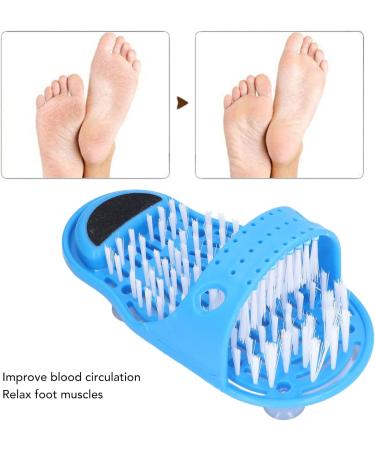 Shower Foot Scrubber | Easy Foot Cleaner & Spa Massager Slippers for Exfoliating & Refreshing Foot Hygiene - Buy Online on SooperMarket.com