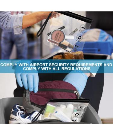 Clear Travel Toiletry Bags Airport Security Liquids Bags Travel Bags for Toiletries 20x20cm TSA Approved Travel Accessories Makeup Bags Holiday Essentials Luggage for Men Women - Buy Online on SooperMarket.com