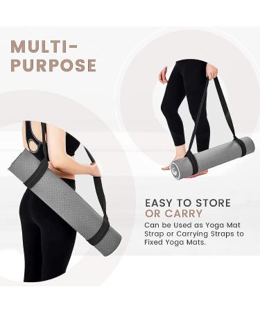 UMIA Yoga Mat Bag with Strap | Exercise Yoga Mat Carrier for 1/4-inch Thick Mat | Black - Buy Online on SooperMarket.com