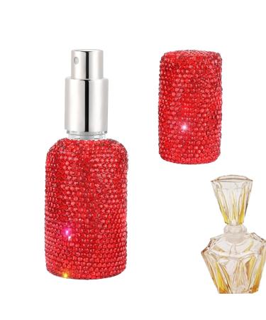 TROONZ Rhinestone Perfume Travel Refillable Bottle | 30ml Portable Spray Atomizer Bottle | Travel Reusable Bottle Container Empty Perfume Spray Bottle For Travel