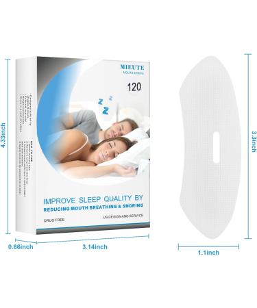 MIEUTE Sleep Mouth Tape - 120Pcs for Better Nose Breathing and Snoring Relief - Buy Online on SooperMarket.com
