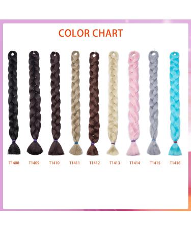 Silk-co 24inch Jumbo Braids Hair Afro Braiding Hair Extensions Ombre Silky Synthetic Heat Resistant 100g-Medium Brown 24 Inch Medium Brown - Buy Online on SooperMarket.com
