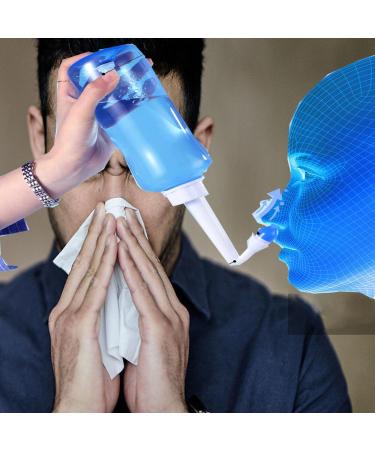 Neti Pot Sinus Rinse Kit Ankrista 300ml Neti Pot Sinus Rinse Kit with 40 Packets Nasal Wash Salt Nasal Sinus Rinse Kit for Kid & Adult - Buy Online on SooperMarket.com