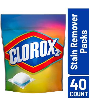 Clorox2 Stain Fighter & Color Booster 40 ct - Multi-Purpose Stain Remover for Bright Colors | International Shipping Available - Buy Online on SooperMarket.com