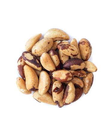 Organic Dry Roasted Brazil Nuts 8 oz | Non-GMO Whole Unsalted Oven Roasted | Vegan Kosher Bulk Snack - High Protein Selenium Fatty Acids - Keto-Friendly Crunchy Vegan Snack 8oz - Buy Online on SooperMarket.com