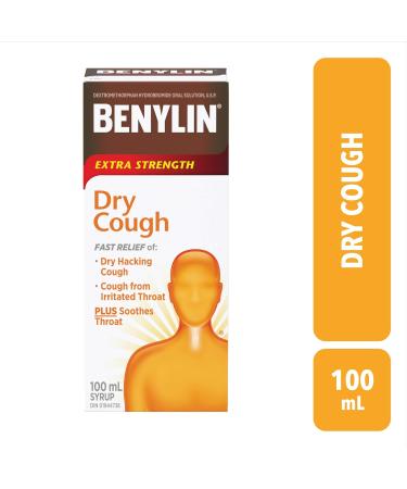 BENYLIN Extra Strength Dry Cough Syrup Relieves Dry Cough symptoms 100mL - Buy Online on SooperMarket.com