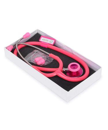 Acoustic Stethoscope for Doctors & Students | Lightweight Flexible Soft Ear Knobs | Pink Edition - Shop Internationally - Buy Online on SooperMarket.com